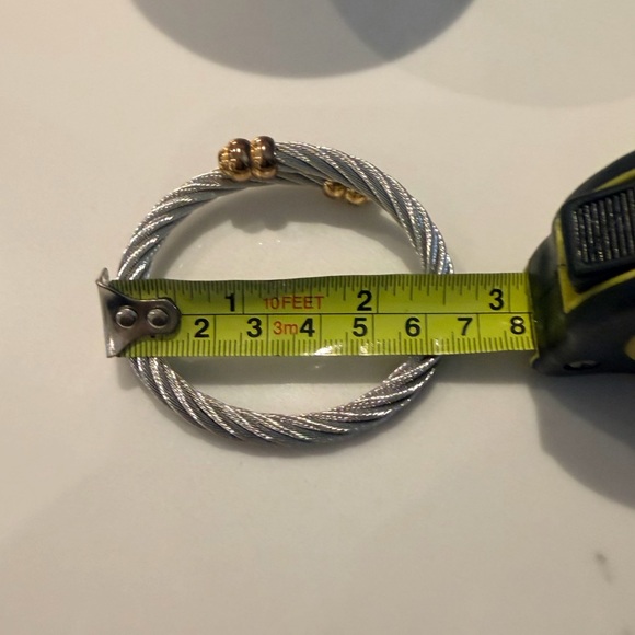 Charriol Elegant Silver and Gold Cable Bracelet - Picture 9 of 9